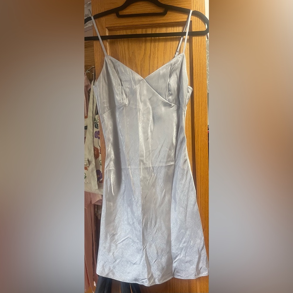 H&M Silver Midi Dress